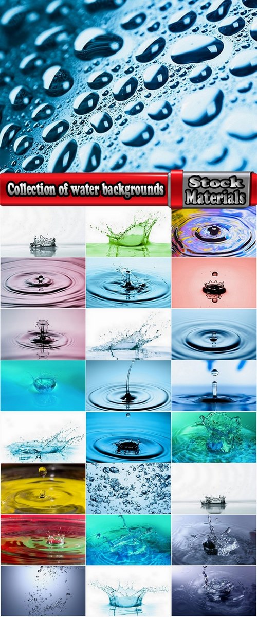 Collection of water backgrounds 25 UHQ Jpeg