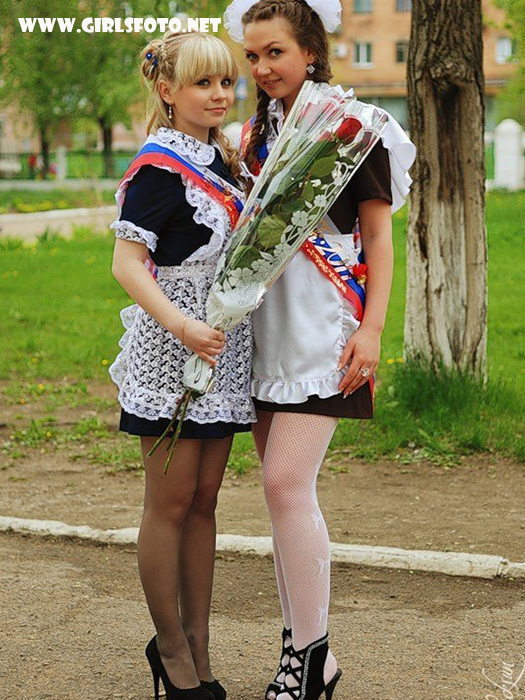 Русские школьницы в колготках