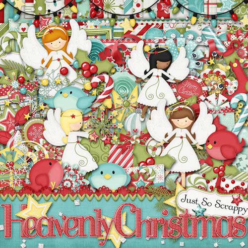 Рождественнский скрап-комплект - Небесное рождество