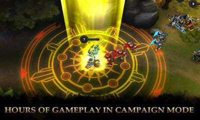 Captures d'écran du jeu Légendaire Héros pour Android, une tablette.