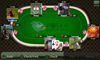 Screenshots of Poker game Shark for Android phone, tablet.