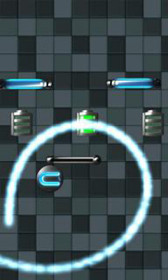 Captures d'écran du jeu Magnetium sur Android, une tablette.