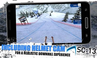 Captures d'écran du jeu Ski Challenge 13 pour Android, une tablette.