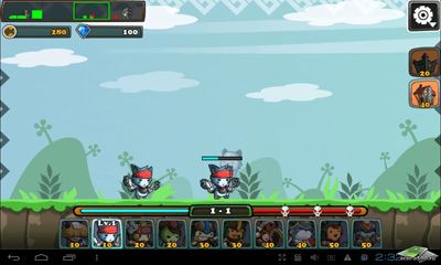 Screenshots games Cat War on Android phone, tablet.