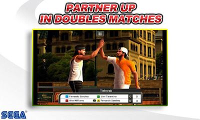 Captures d'écran du jeu Virtual Tennis Défi pour Android, une tablette.