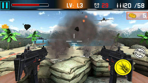 Capturas de tela do jogo Atirar guerra: Arma de fogo de defesa no telefone Android, tablet.