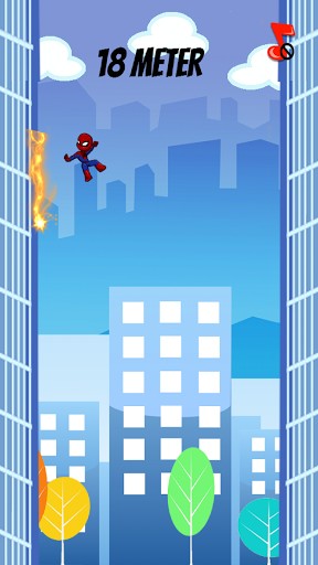 Screenshots of the game Spider jump man. Jumping spider on your Android phone, tablet.