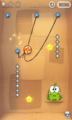 Screenshots of the game Cut the Rope for Android phone, tablet.