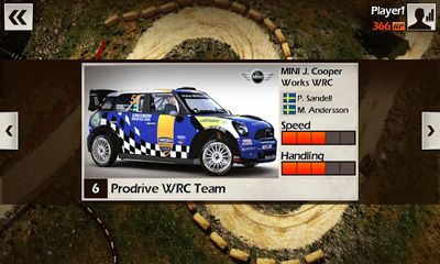 Screenshots of the game WRC Shakedown Edition for Android phone, tablet.