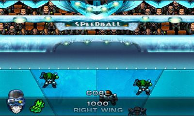 Captures d'écran du jeu Speedball 2 Evolution sur Android, une tablette.