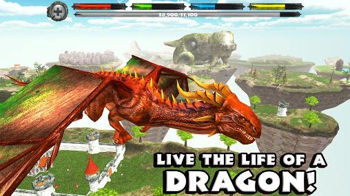 Screenshots of the game World of dragons: Simulator on Android phone, tablet.