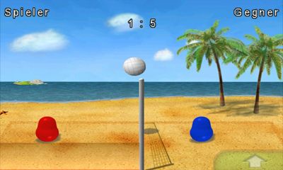 Captures d'écran du jeu Blobby Volley-ball sur Android, une tablette.