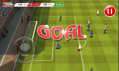 Captures d'écran du jeu Striker Soccer de l'Eurocup 2012 sur votre téléphone Android, une tablette.