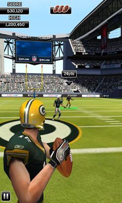 Screenshots of NFL Flick Quarterback Android phone, tablet.