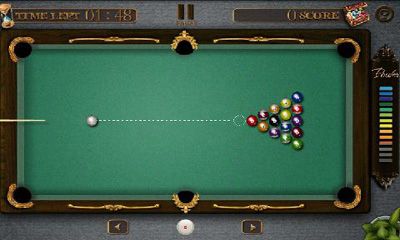 Screenshots of the game Pool Master for Android phone, tablet.