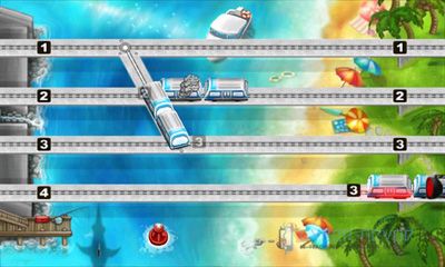Captures d'écran du jeu Conducteur du Train, 2 états-unis sur Android, une tablette.