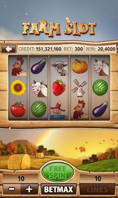 Screenshots of Farm Slot game on Android phone, tablet.