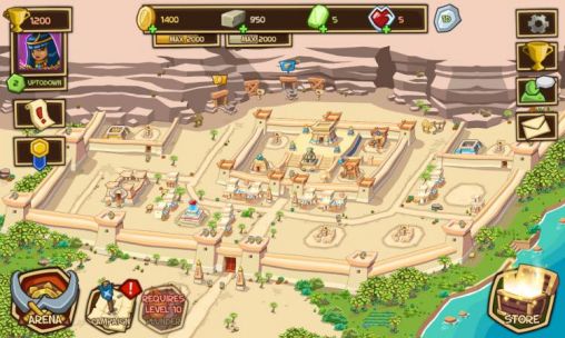 Screenshots of the game Empires of sand on Android phone, tablet.