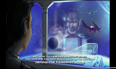 Captures d'écran du jeu Fawkin Station GJ sur Android, une tablette.