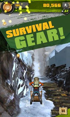 Screenshots of the game Survival Run with Bear Grylls Android phone, tablet.