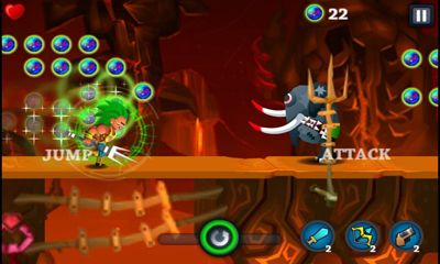 Captures d'écran du jeu Shiva sur Android, une tablette.