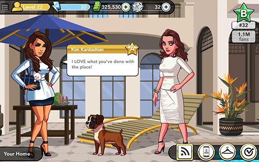 Screenshots of the game Kim Kardashian: Hollywood on Android phone, tablet.
