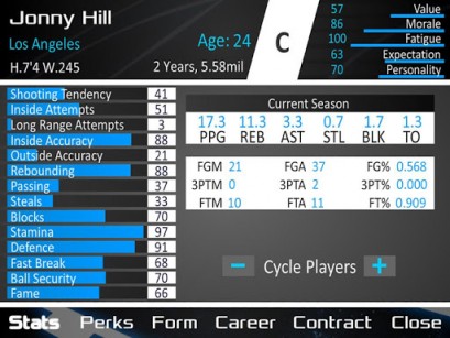 Screenshots of the game Basketball dynasty manager 14 on Android phone, tablet.