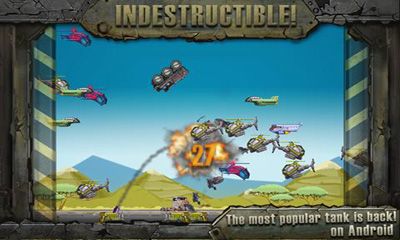 Screenshots of the game IndestructoTank on Android phone, tablet.