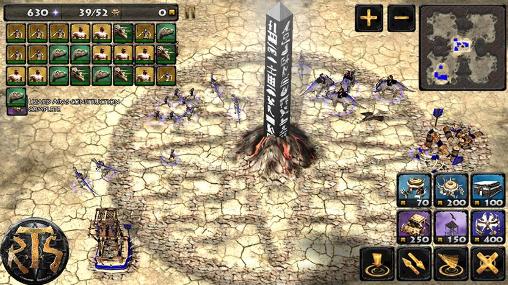 Screenshots of RTS games: Rex tribal society on Android phone, tablet.