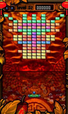 Screenshots of the game Break the Bricks Android phone, tablet.