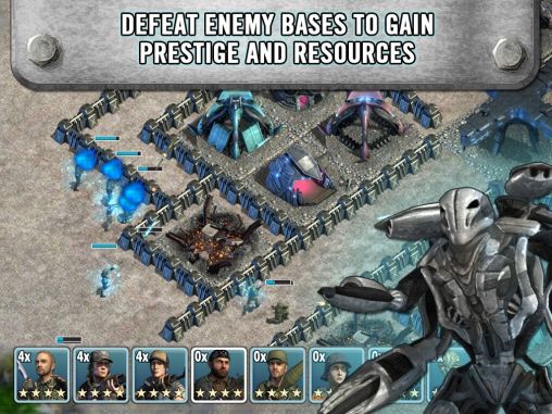 Screenshots of the game Falling skies: Planetary warfare on Android phone, tablet.