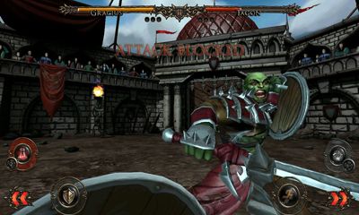 Screenshots of the game Rage of the Gladiator Android phone, tablet.