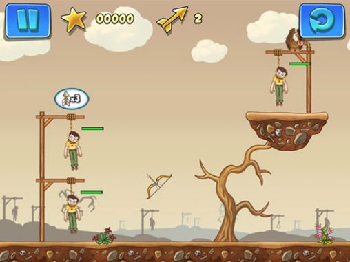 Captures d'écran du jeu Gibbets 2 sur Android, une tablette.
