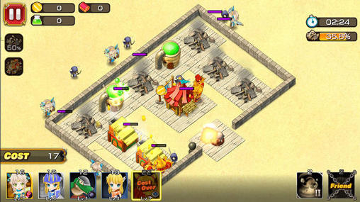 Screenshots of the game the knights of Mira Molla on Android phone, tablet.