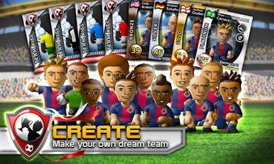 Captures d'écran du jeu Big Win Soccer sur Android, une tablette.