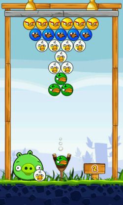 Captures d'écran de Angry Birds, jeu de Tir sur Android, une tablette.