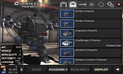 Captures d'écran du jeu Metal wars 3 sur Android, une tablette.