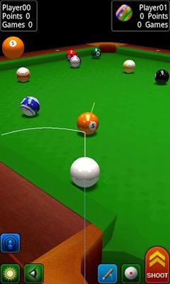 Screenshots of Pool Break games on Android phone, tablet.