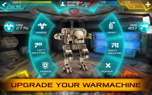 Screenshots of the game Mechs warfare on Android phone, tablet.