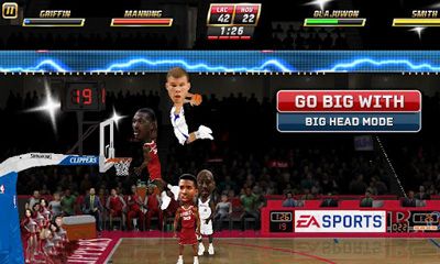 Captures d'écran du jeu NBA JAM sur Android, une tablette.