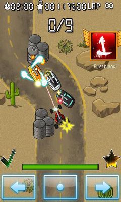 Screenshots of the game Outlaw Racing on your Android phone, tablet.