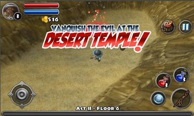 Screenshots of the game Dungeon Quest on Android phone, tablet.