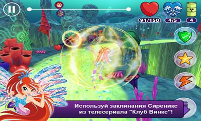 Captures d'écran du jeu Winx: Sirenix Pouvoir sur votre téléphone Android, une tablette.