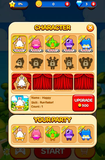 Capturas de tela do jogo de Quebra-cabeça executado: Bobo campeões no telefone Android, tablet.