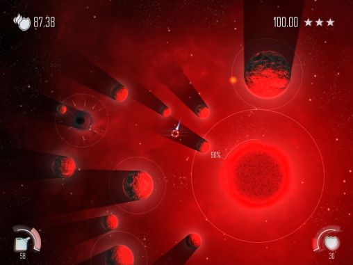Screenshots of the game Solar flux HD for Android phone, tablet.