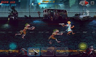 Screenshots of the game Zombie Shock on Android phone, tablet.