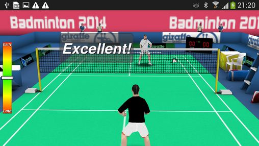 Screenshots of the game Badminton 3D on your Android phone, tablet.