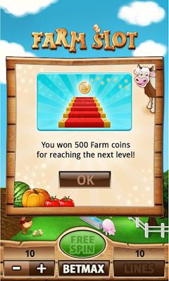 Screenshots of Farm Slot game on Android phone, tablet.