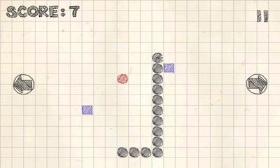 Screenshots of Doodle Snake on Android phone, tablet.