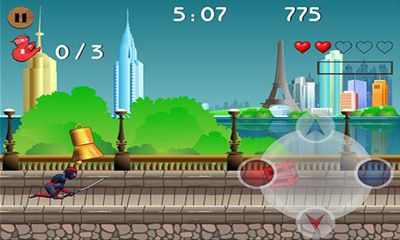 Captures d'écran du jeu Ninjaken sur Android, une tablette.